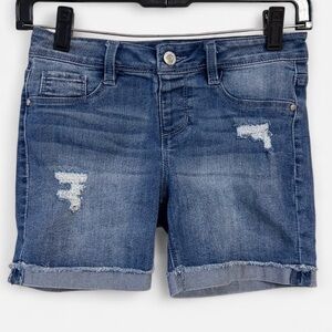Blue Spice Kids Denim Shorts with Distressed Details